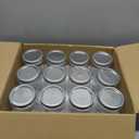 Jumterlee Wide Mouth Mason Jars 32 oz 12Pcs, Canning Jars with Airtight Lids and White Plastic Mason Jar Lids with Silicone Rings for Overnight Oats, Food Storage, Dry Food, Snacks, Candies and More