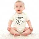 Newborn Baby Bodysuit Infant Short Sleeve Funny Letters Print Romper Reveal Pregnancy Announcement Clothes