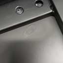 Kitstorack TV Tray Table, Adjustable Height & Flip-Top & Rounded Metal Corners, Snack Table for Couch, Sofa, Bed, Chair, Living Room, C Shaped End Side Table for Eating, Dinner or Laptop, Small Spaces (Brown)