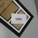 iRahmen 4x6 Collage Picture Frame with Tempered Glass - Wood Photo Frames Display Four Opening 4 x 6 Pictures with Mat, Home Decor Wall Mount, Black