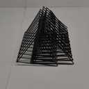 6 Pieces Magazine Holder Triangle File Holder Book Record Metal Vinyl Record Storage Magazine Rack Multifunction Triangle File Organizer Sorter for Decor Home Office(Black)