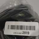 Black Neck Short Sleeve Button Belted Wide Leg Jumpsuits, Size M