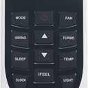 Replace AC Remote Control Compatible with CIAC Split A/C Air Conditioner CG43MX CH43MX009-H3H1C CG43MX009PH3H1C CH43MX012-H3H1C CG43MX012PH3H1C CH43CX009-H7H1H CH43CX012-H7H1H CH43CX018-H7H1H