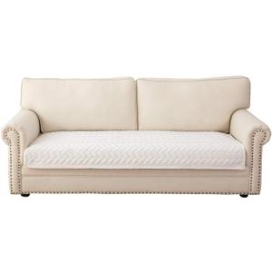 Eismodra Couch Cover,Sectional Couch Covers,Sofa Covers for 3 Cushion Couch,Anti-Slip Sofa Slipcovers for Dogs Cats Kids Loveseat Recliner L Shaped Armrest Backrest,White 43''x94''(Only 1 Piece)