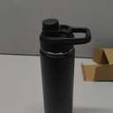 Fijinhom 24 oz Insulated Water Bottle with Handle, 304 Stainless Steel Water Bottles with Wide Mouth, Double Wall Vacuum Sports Water Bottle, BPA Free, Keep Cold and Hot, Black | with Handle, Water Bottles, Wide Mouth, Double Wall Vacuum, Sports Water Bottle, BPA Free