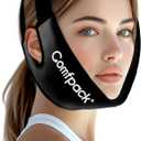 Comfoack, Teeth Ice Pack Head Wrap with Ear Hole Design, Soft Face Ice Pack Reusable Gel Hot Cold Therapy for TMJ Pain Relief, Tonsillectomy, Oral Surgery, Face Swelling