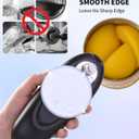 CIRCLE JOY Electric Can Opener, One-Touch Automatic Can Opening with Smooth Edges, Food Safety Handheld Battery-Operated Can Opener for Kitchen and Seniors, Black