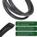 Lawn Mower Drive Deck Belt 1/2"X90" for John Deere M82718,316 with Onan Engines 46" and 50" Deck, 317 and 318 with 46", 48" and 50" Deck