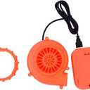 USB Mini Upgrade Inflatable Costume Fan Replacement Blow up Blower Potable Fans for Dinosaur Inflatable Costume Doll Mascot Head or Other Inflatable Game Clothing Orange