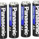 Panasonic 4pc Panasonic AA Batteries Super Heavy Duty Power Carbon Zinc Double A Battery 1.5v