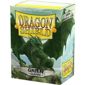 Dragon Shield | Standard Size Card Classic Sleeves | 100 CT - Smooth & Tough Premium TCG Sleeves - Compatible with Pokemon, Flesh & Blood, One Piece & Magic The Gathering | Green