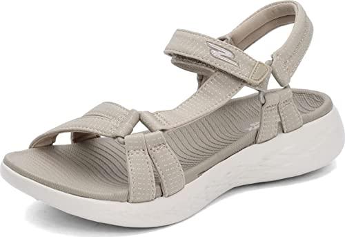 Skechers Performance Women's on-the-Go 600-Brilliancy Sport Sandal, natural, 9 M US