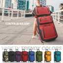 U.S. Traveler Rio Lightweight Softside Rolling Carry-on Suitcase, 2-Wheel Set, Red, Size: 21"/14"