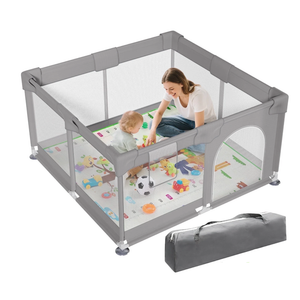 Baby Playpen Play Pens for Babies and Toddlers Baby Fence Baby Play Yards for Indoor & Outdoor with Breathable Mesh Anti-Fall Playpen