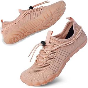 SEEKWAY Water Shoes Men Women Adult Quick-Dry Aqua Sock Barefoot for Beach Swim River Pool Lake Hiking Kayaking Surfing, 4a-445 Nude Pink, 38/7.5