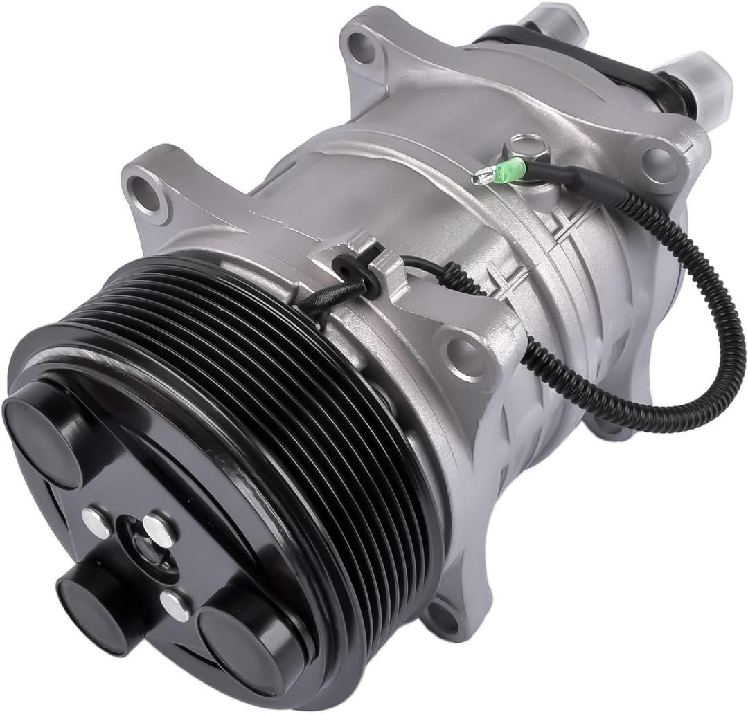 A/C Compressor w/Clutch Fit for Thermo King TM15 102-580 102-1018 102-1004 Air Conditioning Compressor with Clutch for 103-55122