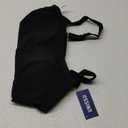 Hugcurve Adjustable Sports Bra Square Neck Wireless Padded Yoga Workout Tops (X-Large, Black)