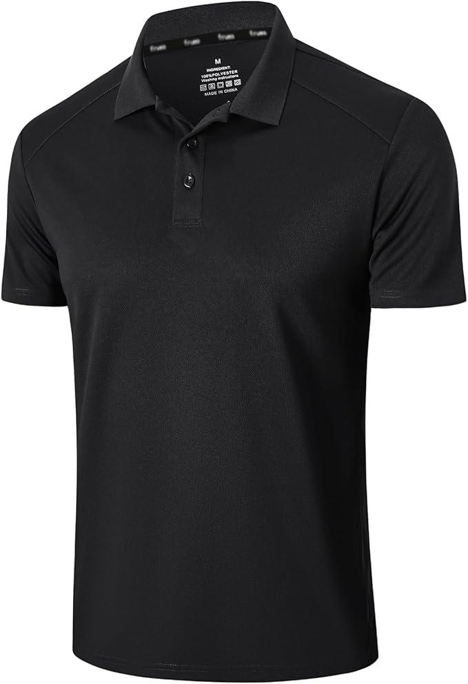 Men’s 1/3 Pack Polo Shirt Moisture Wicking Dry Fit Performance Athletic Short Sleeve Golf Shirt, XXL
