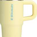 STANLEY Quencher ProTour Flip Straw Tumbler with Leakproof Lid | Built-In Straw & Handle | Cupholder Compatible for Travel | Insulated Stainless Steel Cup | BPA-Free (14 Ounces, Pomelo)