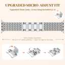 Metal Band Compatible with Apple Watch Bands for Women 40mm 41mm 42mm 38mm 44mm 45mm 46mm 49mm, Dressy Stainless Steel Link Bracelet, Designer Strap for iWatch Series 11/SE/10/9/8/7/6/5/4/3/2/1/Ultra