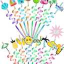 Reusable Drinking Straws for Kids - 16 Styles | Crazy Fun Silly Straws for Summer Pool Beach Party Favors & Decoration, Bulk Birthday Goodie Bag Stuffers