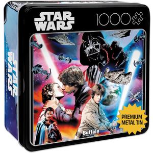 Buffalo Games - Star Wars - You'll Find I'm Full of Surprises - 1000 Piece Jigsaw Puzzle for Adults - Collectible Tin Case - Finished Size is 26.6 x 19