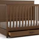Graco Tristan 5-in-1 Convertible Crib with Drawer (Hazelnut)  GREENGUARD Gold Certified, Fits Standard Crib Mattress, Premium Handle, Converts to Toddler Bed, Daybed, and Full-Size Bed