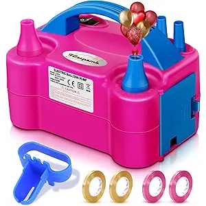 Balloon Pump Electric Party Decorations  Electric Balloon Pump for Balloon Arch Kit, Portable Dual Nozzle Balloon Inflator