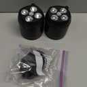 Motion Sensor Outdoor Lights, Battery Operated Outdoor Light, 1000LM Motion Detector Lights for Outside, 6000K LED Security Light Battery Powered Spotlight for House Wall, Black(2 Pack)