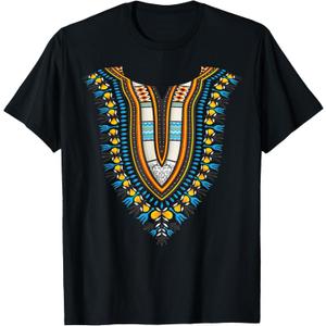 Dashiki Print Traditional African Costume Pride Kids Boys T-Shirt M Kids