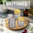 Britimes 5 Pack Bathroom Accessories Set, Shower Curtain Set, Grey