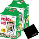 Fujifilm Mini Instant Film, 2 x 10 Shoots, 40 Exposures (2 Boxes)