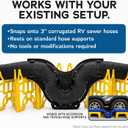 RV Snap Trap Sewer Hose P-Trap – Blocks Sewer Gas & Odors