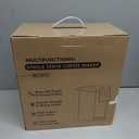 Single Serve Coffee Maker for K-Cup Pod and Grounds, Hot and Iced Coffee Maker, Strong Button Feature, 6 to 14oz Brew Sizes, 50oz Removable Reservoir, Up to 6.5 Inch Cup, Stainless Steel, Black