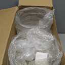 Plastic Ice Container Clear Flower Vases 6L Large Champagne Beer Buckets Classic Transparent Chiller Tub Portable Cooler Container Multipurpose Garbage Can Wastebasket for Party Bar Kitchen (12 Pack)