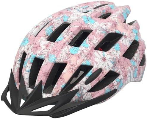 Adult Bike Helmets, Adjustable Mens Womens Bicycle Helmet, Lightweight Road Mountain Cycling Safety Sports Helmets with Detachable Visor