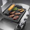 Weber PorcelainEnameled CastIron Cooking Grates 19.5" x 12.9" Superior Heat Retention, HeavyDuty, LongLasting Replacement Grates, Genuine Weber Grill Replacement