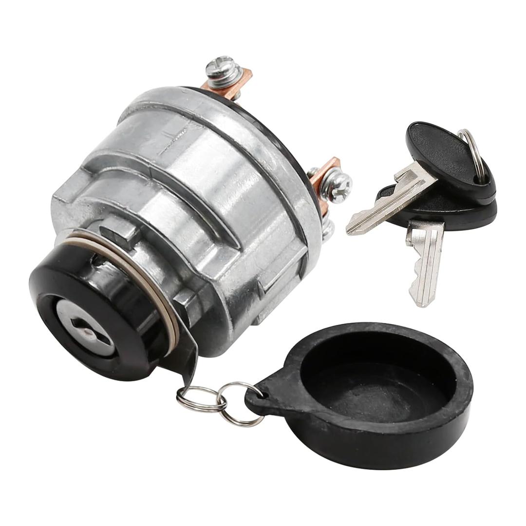 Ignition Key Switch, 5 Terminals Ignition Switch Replacement for Ford New Holland Shibaura Tractor 1000 1100 1110 1200 1210 1300 1310 1500 1510 1600 1700 1710 1900 1910 2110 35 45 55 65 Skid Steer