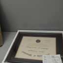 14x17 Diploma Frames 11x14 with Black Mat - Walnut Wood Finish | Shatter-Resistant Glass | for Wall Mounting | Gift for Graduations & Professional Certificate (1 Pack)