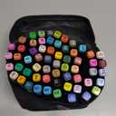 Cautyfky 60 Colors Dual Tip Alcohol Markers, Dual Tips Art Markers, Permanent Sketch Marker Set for Adults Coloring, Painting, Sketching, Illustrations