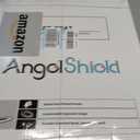 Angel Shield Toilet Seat with Zinc Alloy Hinges Quiet-Close Quick-Release Wood Molded UV Lid Easy Clean(Round,Black)