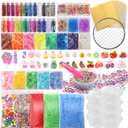 Supplies Making kit for Kids – Slime Mix Ins Accessories Include Slime Charms, Foam Balls for Creative Slime Making