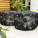 2-in-1 Cat Playpen, Pop Up Dog Pet Playpen for Indoor Outdoor Cats Enclosed, Portable Pet Playpen, Kitten Puppy Foldable Play Pen Cat Dog Tent Crate Cage Kennel(No Divider, Unified Space)