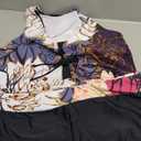 LALAGEN Womens 2025 Plus Size Tankini Swimsuits Rash Guard Capris Athletic Two Piece Swimwear Bathing Suits for Women S-5X (3X-Large, Floral White Pink)