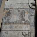 Kuden 8x10 Large Area Rug, Washable Living Room Rug, Vintage, Non-Slip