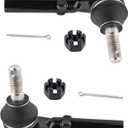 4Pcs Suspension Kit Front Outer Inner Tie Rods End Links Fit For Chevrolet Express 2500 3500 2003-2019, For GMC Savana 2500 3500 2003-2019 Replace# ES3609 ES80277