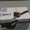 W4W Universal Stroller Cup Holder  Mega Strength Adjustable Clamp fits on Any Bike, Walker, Wheel Chair, Car  Large Adjustable Drink Holder fits Any Size Cup, Water Bottle, Can etc.