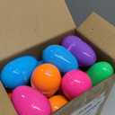 JOYIN 24 Pcs Filled Easter Eggs Plush Toy, Bright Colorful Eggs Prefilled with Variety Plush Bunnies for Kids Toddlers, Easter Basket Stuffers and Party Favors