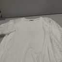 MIHOLL Women's Long Sleeve Tops Lace Casual Loose Blouses T Shirts (X-Large)