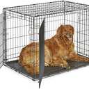 Amazon.com : New World Double Door Folding Metal 42-Inch Dog Crate, Includes Leak-Proof Pan, Floor Protecting Feet, & New Patented Features, for Large-Sized Breeds : Pet Supplies